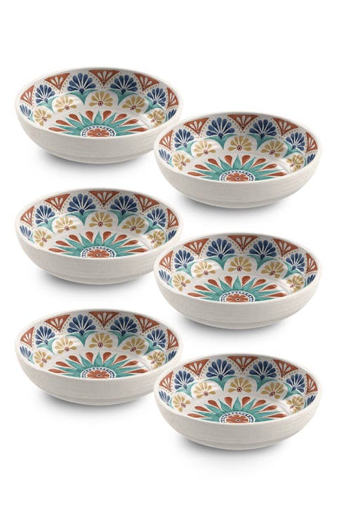 Desert Rio Set of Six Melamine Bowls