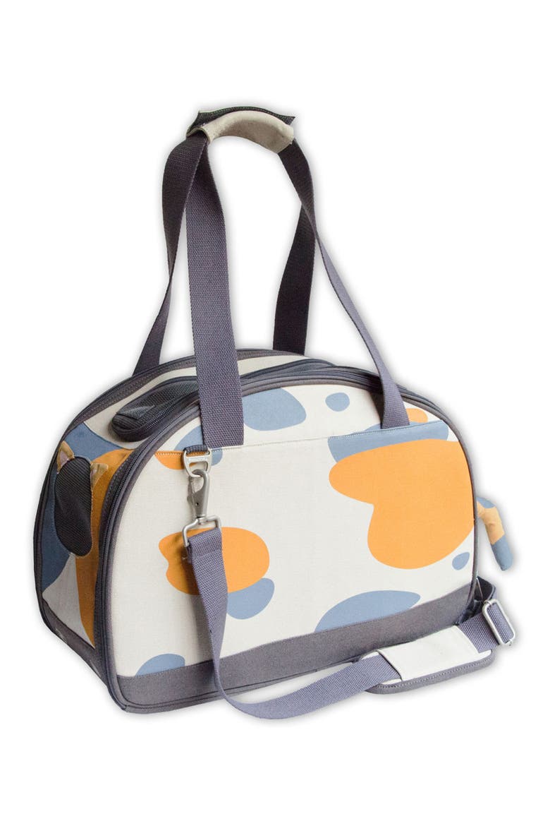 Touchcat Tote-Tails Designer Airline Approved Collapsible Cat Carrier, Alternate, color, WHITE