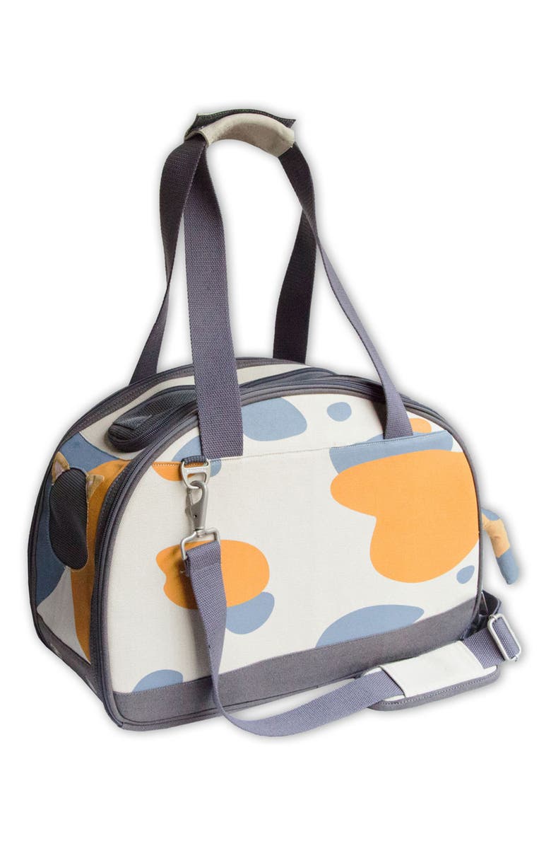 TOUCHDOG Touchcat Tote-Tails Designer Airline Approved Collapsible Cat Carrier, Alternate, color, White