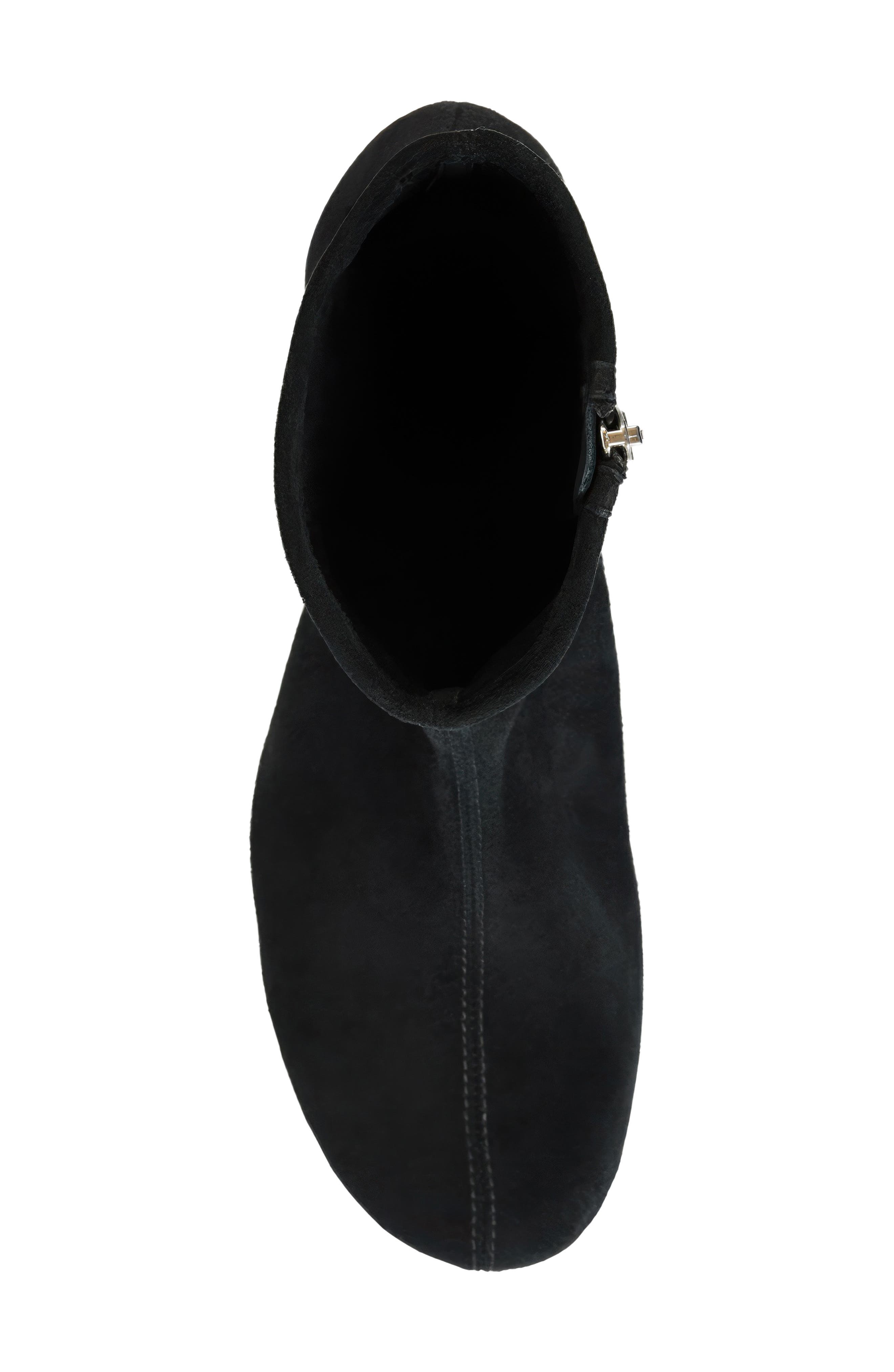 Luana Leather Bootie, Alternate, color, BLACK SUEDE