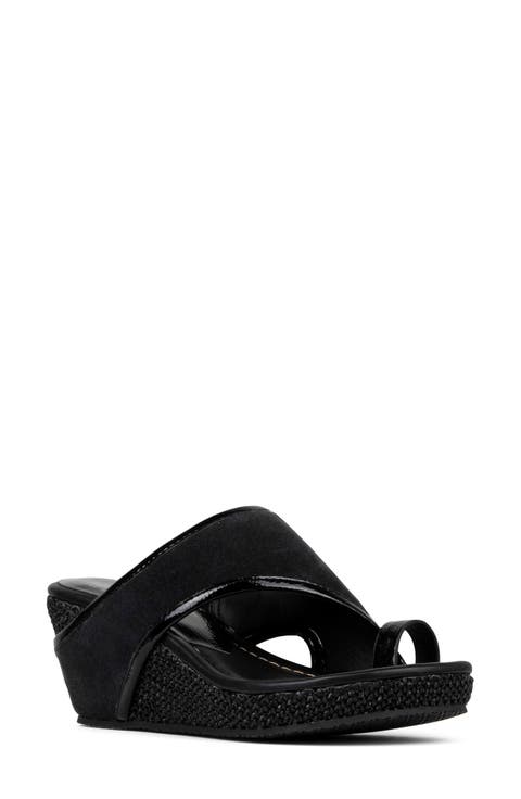 Gyer Leather Wedge Sandal