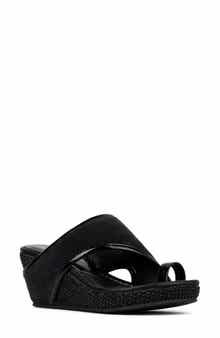 Donald Pliner Gyer Leather Wedge Sandal