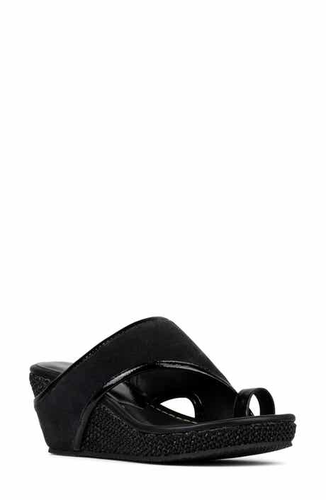 Donald Pliner Gyer Leather Wedge Sandal