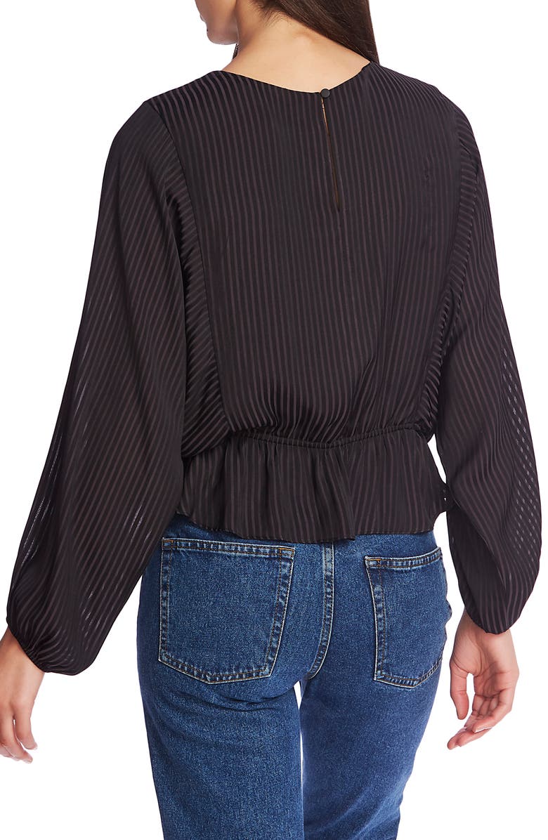 1.STATE Shadow Stripe Dolman Sleeve Peplum Top, Alternate, color, 