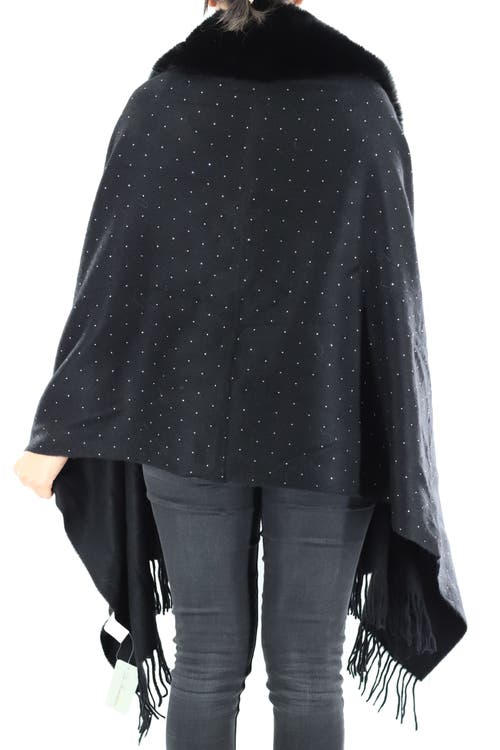 La Fiorentina Embellished Wrap With Faux Fur-pink