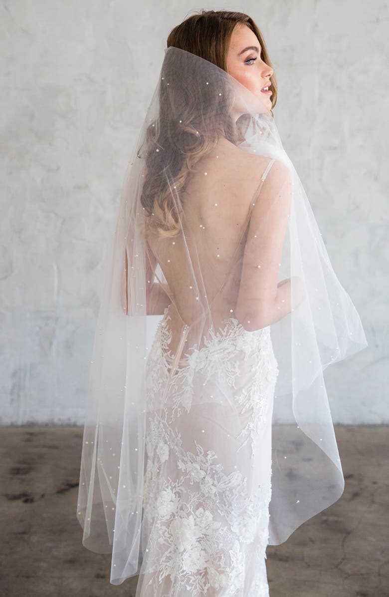 Brides & Hairpins Blanche Double Layer Veil, Alternate, color, Ivory