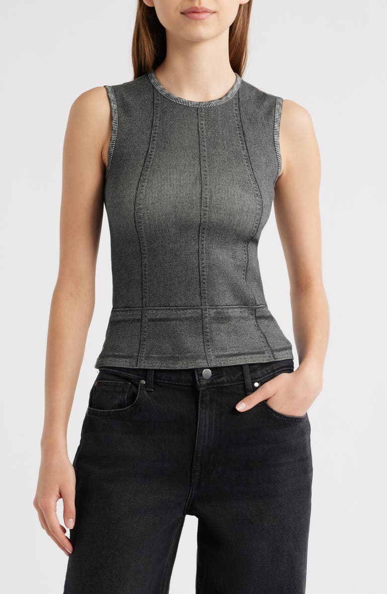 rag & bone Miramar Stretch Cotton Rib Muscle Tank, Main, color, 