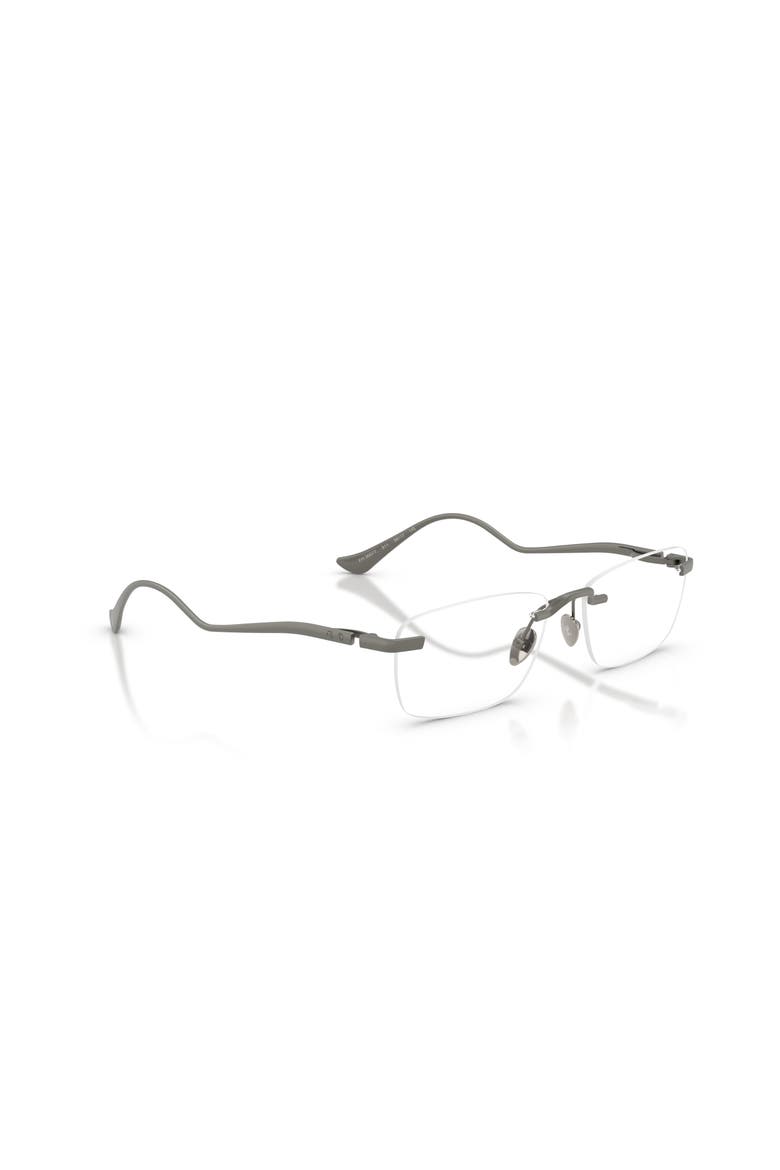 54mm Rectangle optical glasses, Alternate, color, Grey