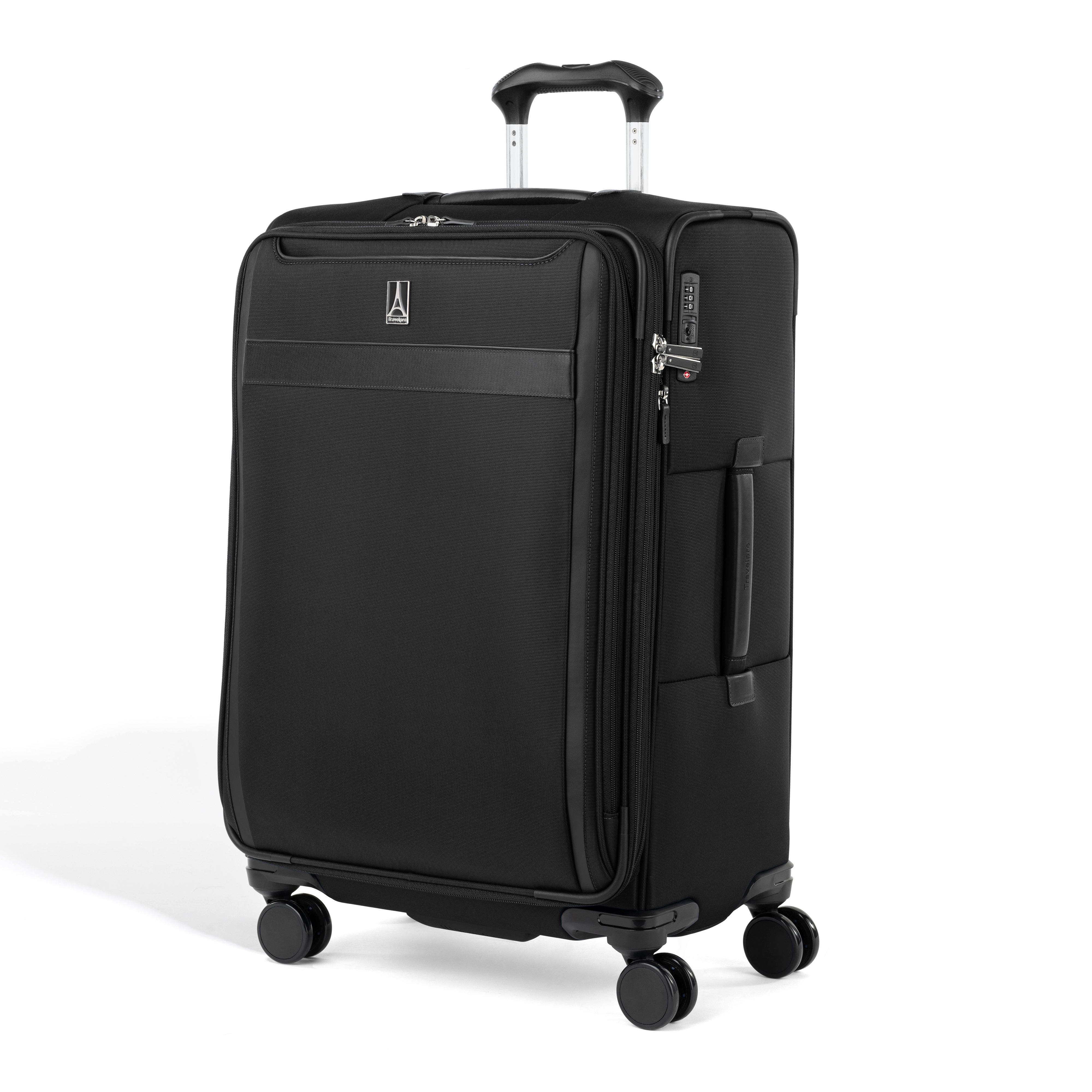 TRAVELPRO Versapack + Softside Carry On & Medium Spinner Luggage Set, Alternate, color, Black