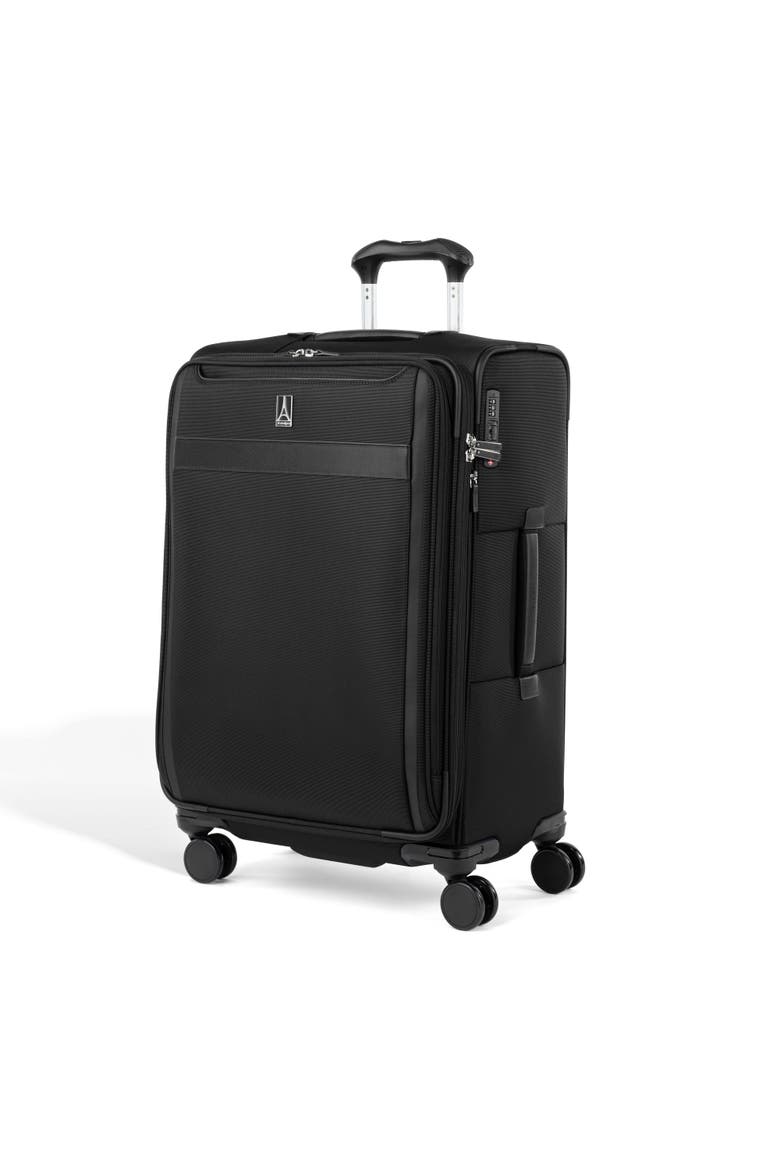 Versapack + Softside 21" Carry On & 25"Medium Checked Spinner Luggage Set, Alternate, color, Black
