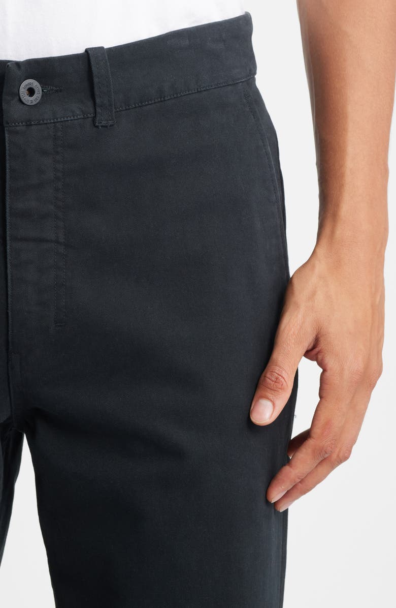 Roark Crossroads Stretch Cotton Chinos, Alternate, color, Black