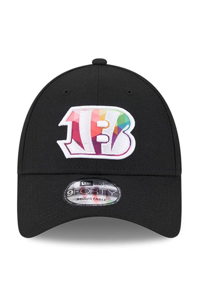 Men's New Era  Black Cincinnati Bengals 2023 NFL Crucial Catch 9FORTY Adjustable Hat, Alternate, color, Black
