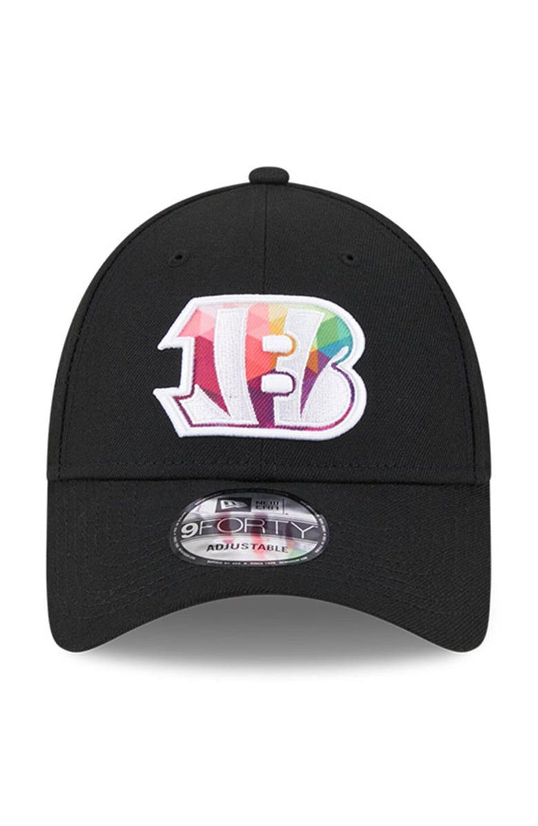 New Era Men's New Era Black Cincinnati Bengals 2023 NFL Crucial Catch 9FORTY Adjustable Hat, Alternate, color, Black