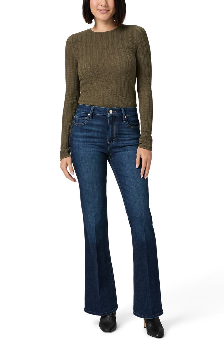 PAIGE Laurel Canyon High Waist Bootcut Jeans, Alternate, color,