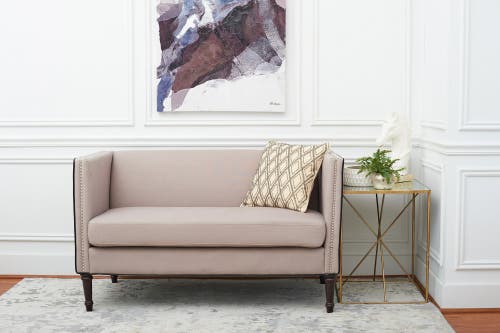 Elisabeth York Geometric Diamond Natural Tan Beaded Cotton Decor Throw Pillow, 18" X 18" Cover And I In Neutral