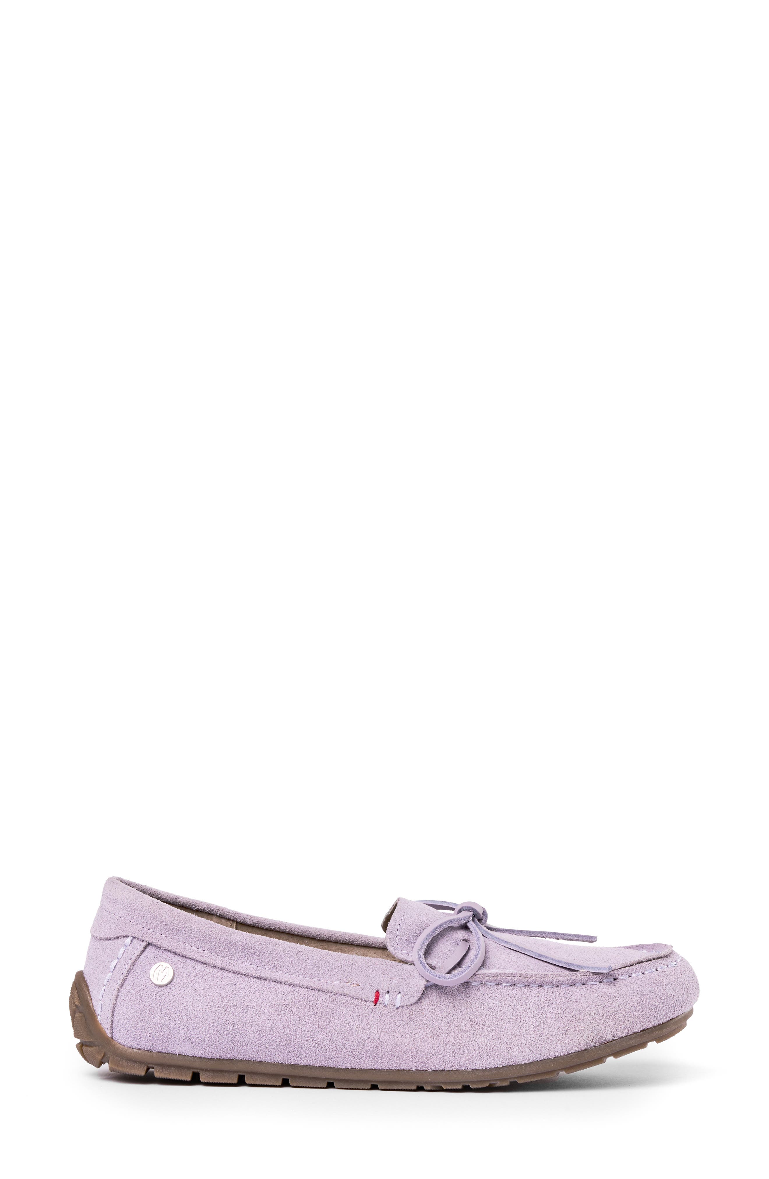 Minnetonka Moc Toe Driving Loafer, Alternate, color, Dusty Violet