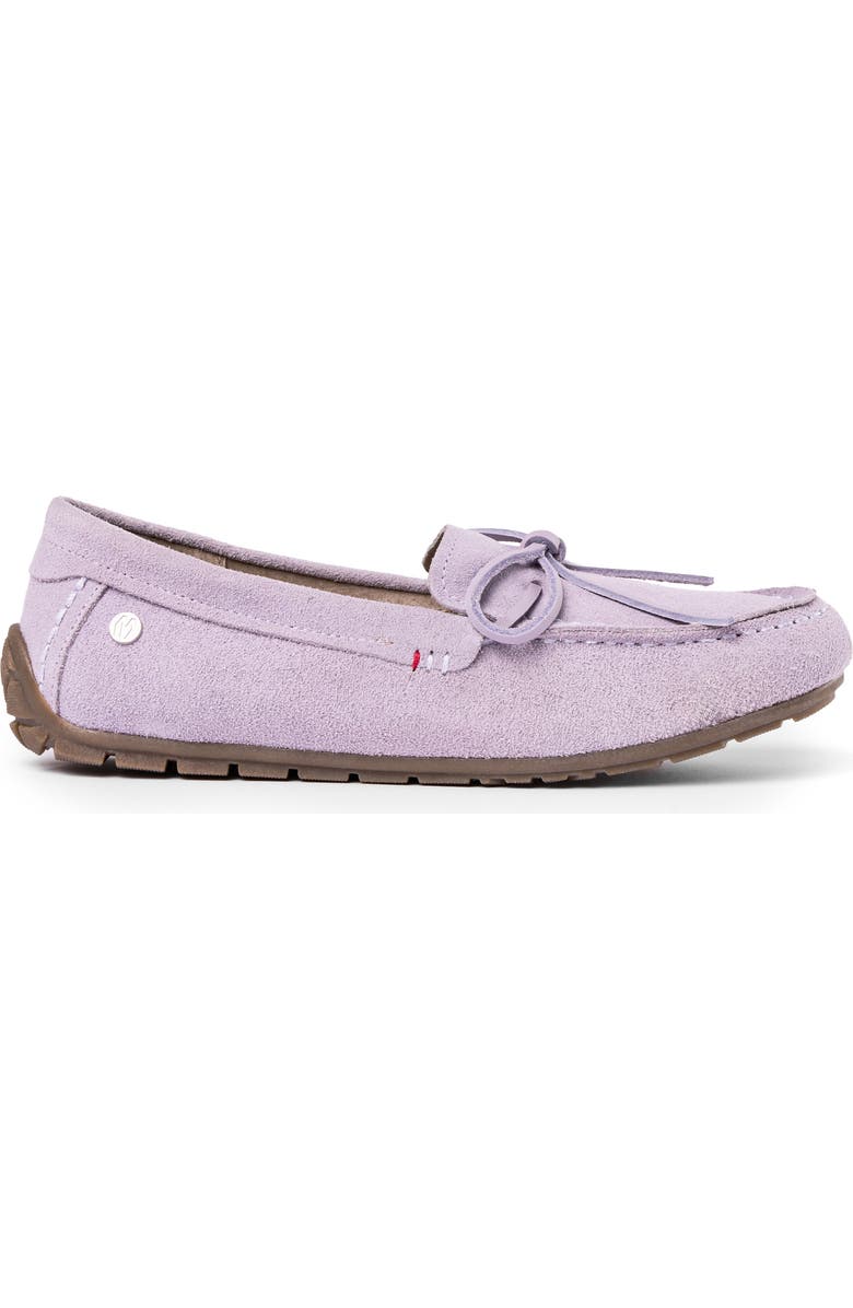 Minnetonka Moc Toe Driving Loafer, Alternate, color, Dusty Violet