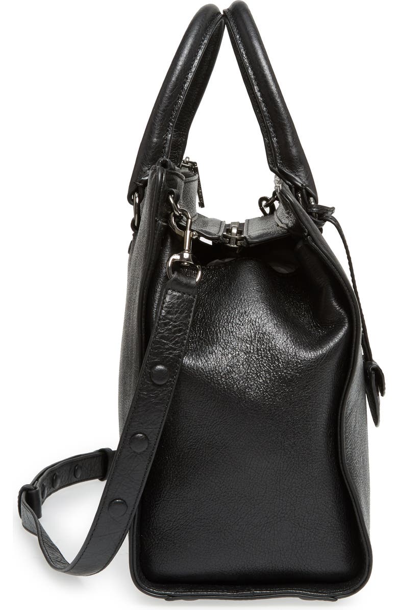 Rebecca Minkoff Large Jamie Metallic Leather Satchel, Alternate, color,