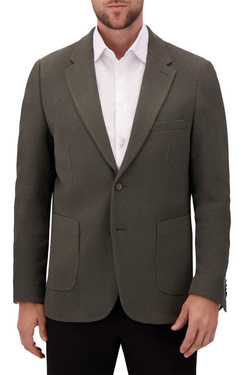 Modern Fit Cotton Blend Piqué Sport Coat (Regular & Big)