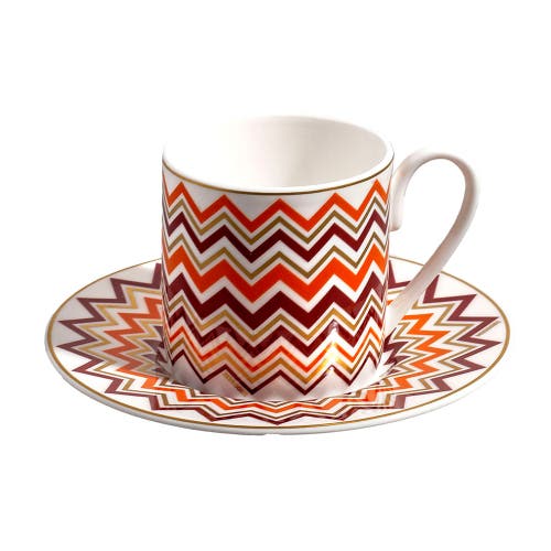 Missoni Coffee Cup & Saucer Set Of 6 In Luxury Box In Multi