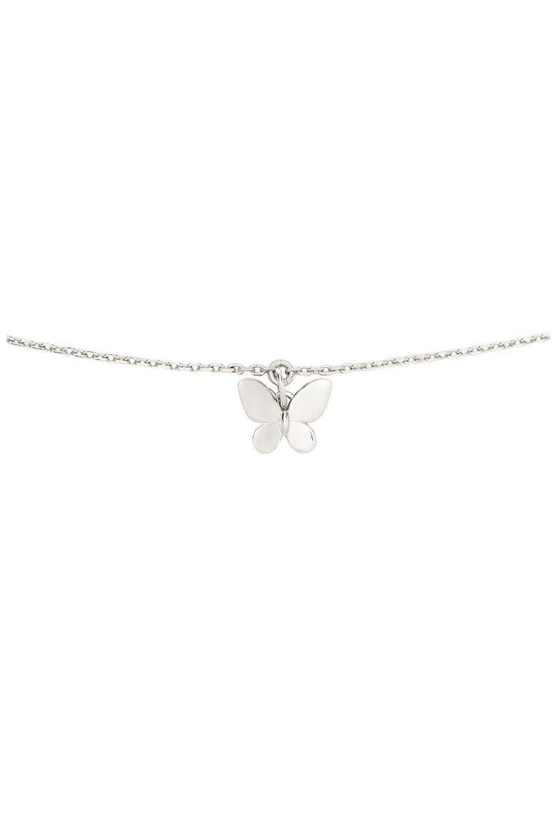 you're a gem butterfly charm bracelet, Main, color, SILVER