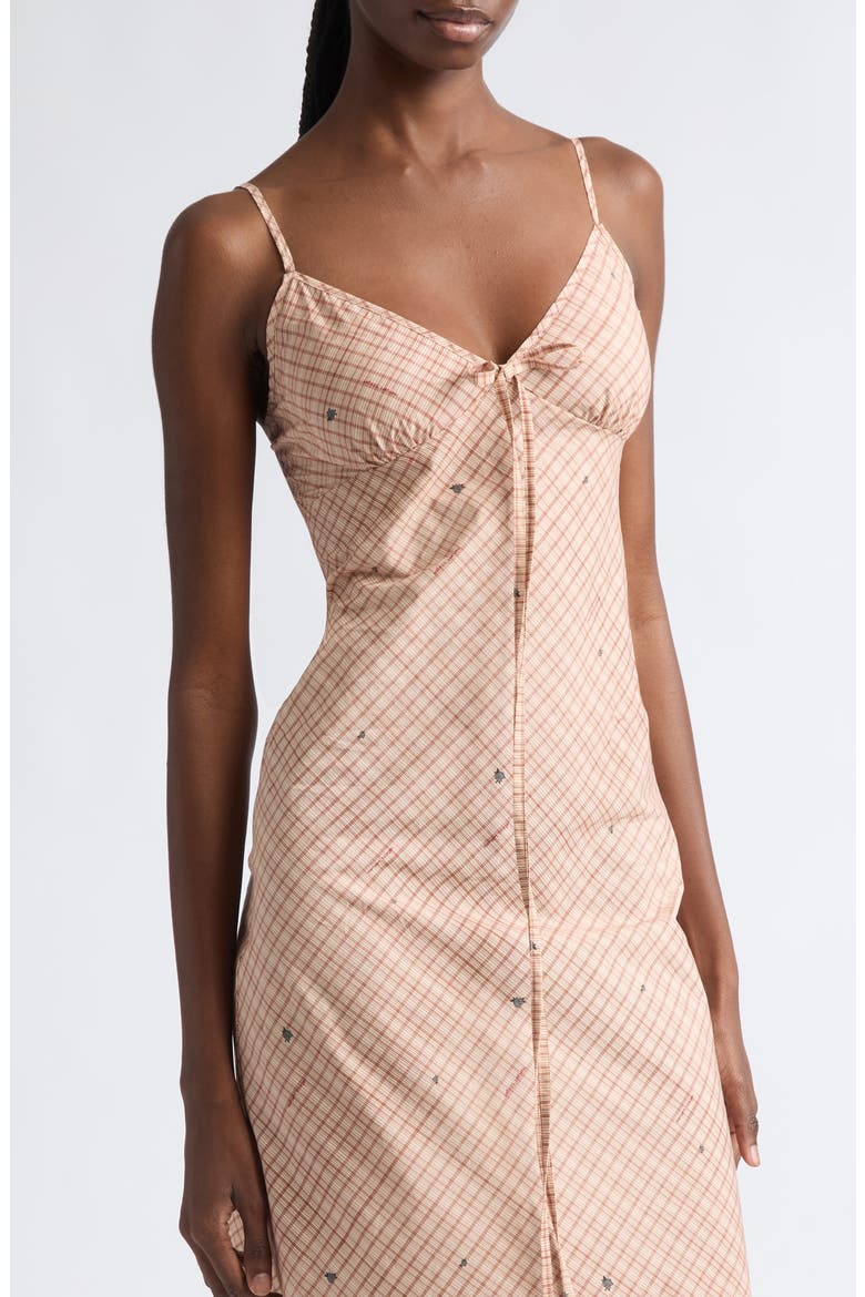 Plaid Cotton Slipdress, Alternate, color, MTPLAID-100