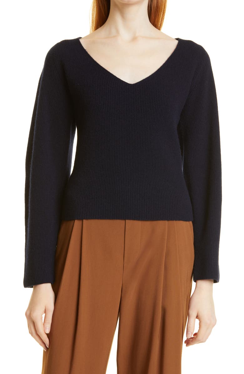 Vince Ribbed Wool & Cashmere Sweater, Main, color,