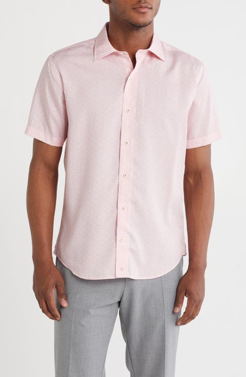 Print Short Sleeve Sport Shirt