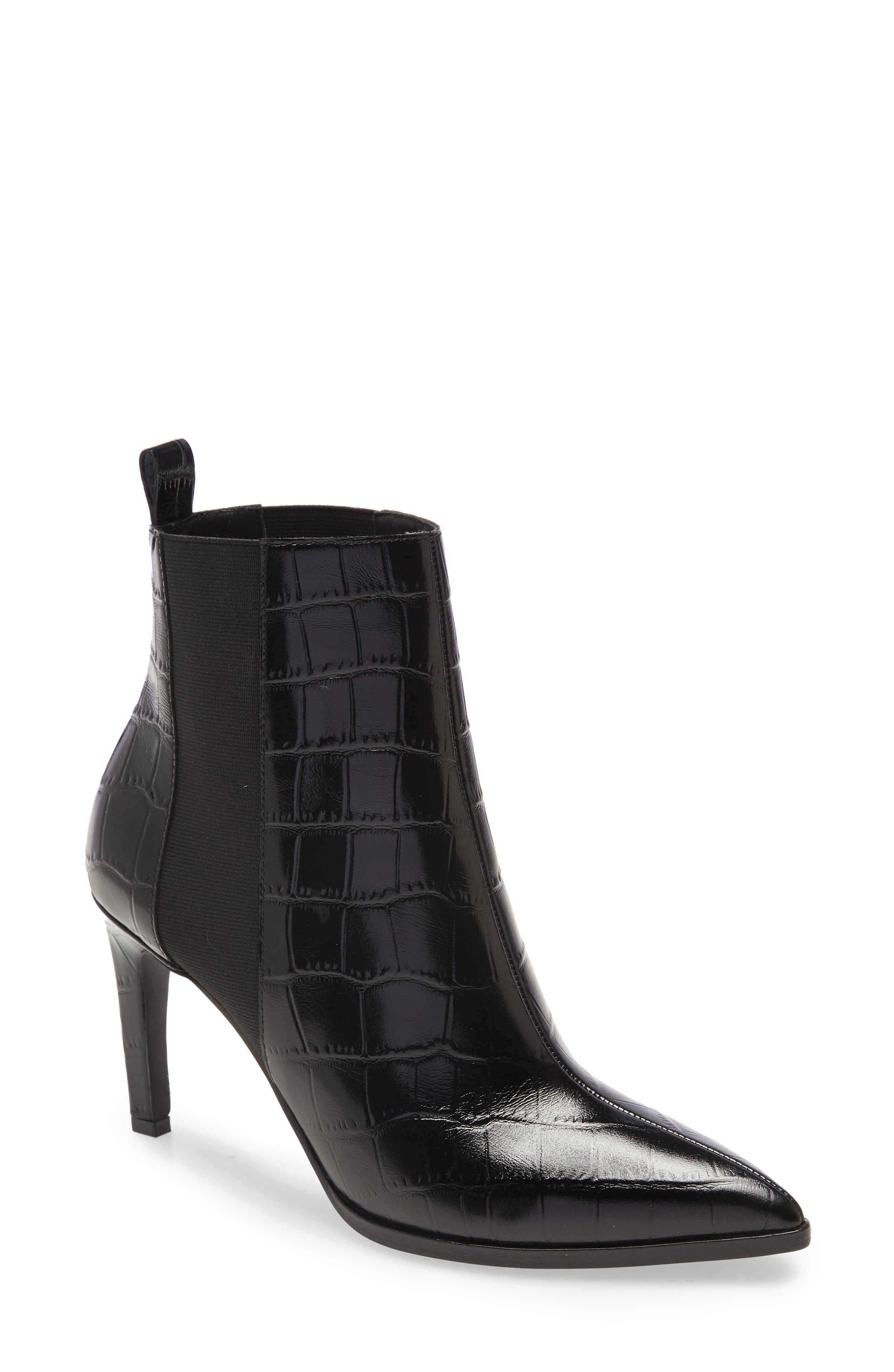 Kensington Chelsea Boot, Main, color, BLACK LEATHER