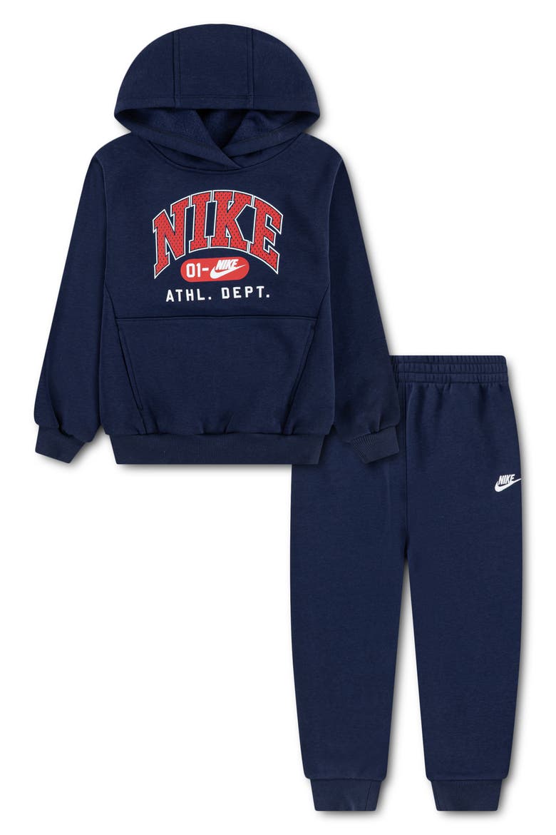 Kids' Fleece Hoodie & Pants Set, Main, color, MIDNIGHT NAVY