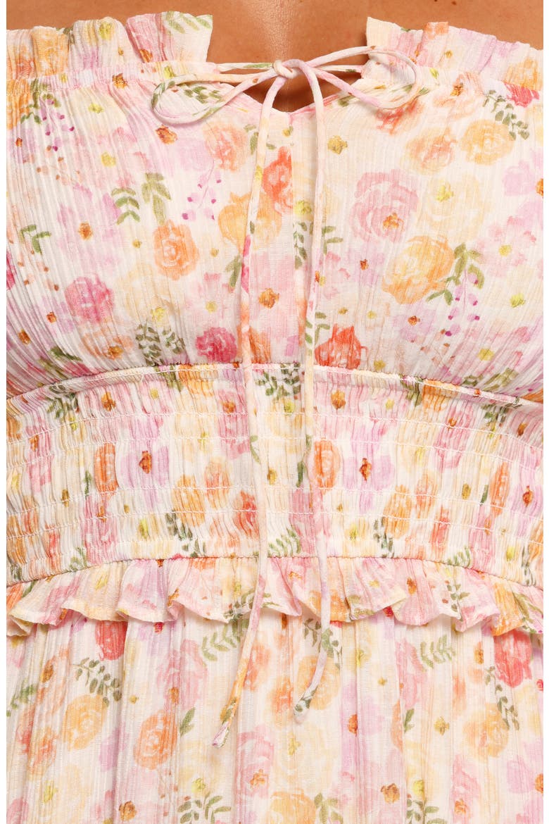 Iliana Floral Minidress, Alternate, color, PINK FLORAL