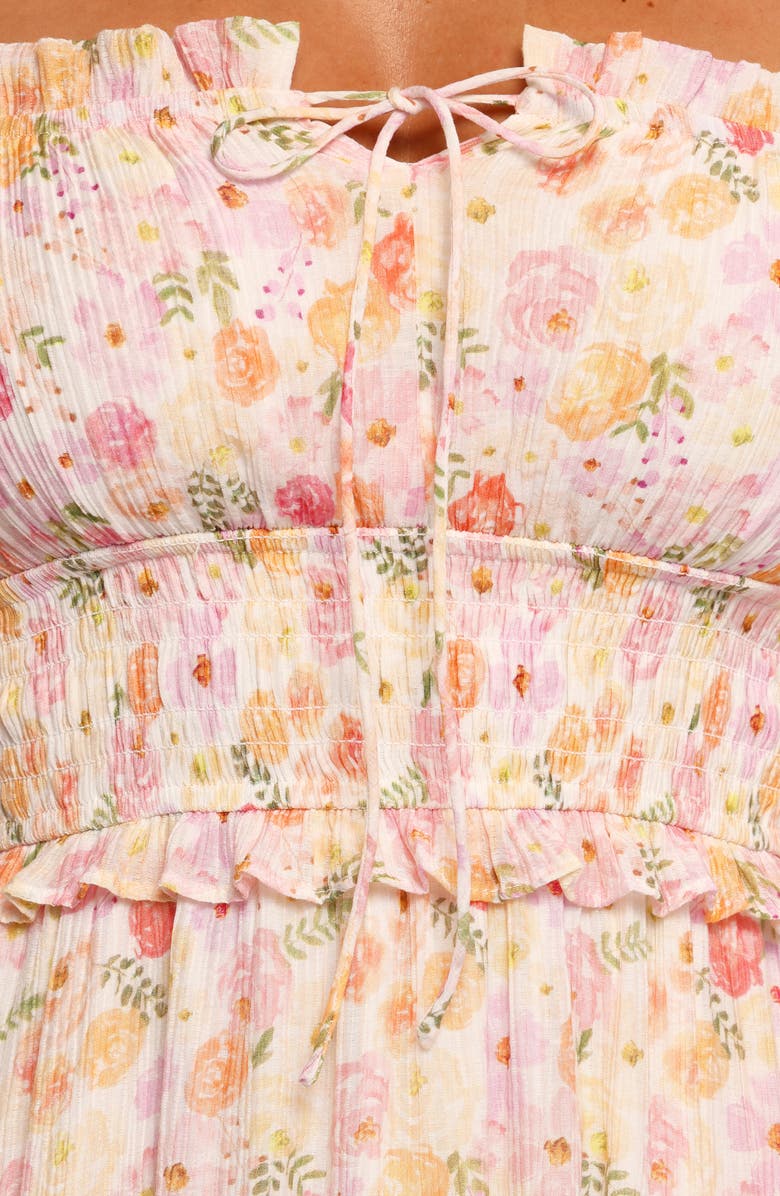 Petal & Pup Iliana Floral Minidress, Alternate, color, Pink Floral