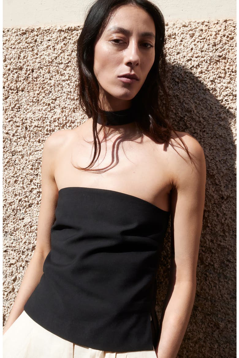 Racerback Top, Alternate, color, BLACK