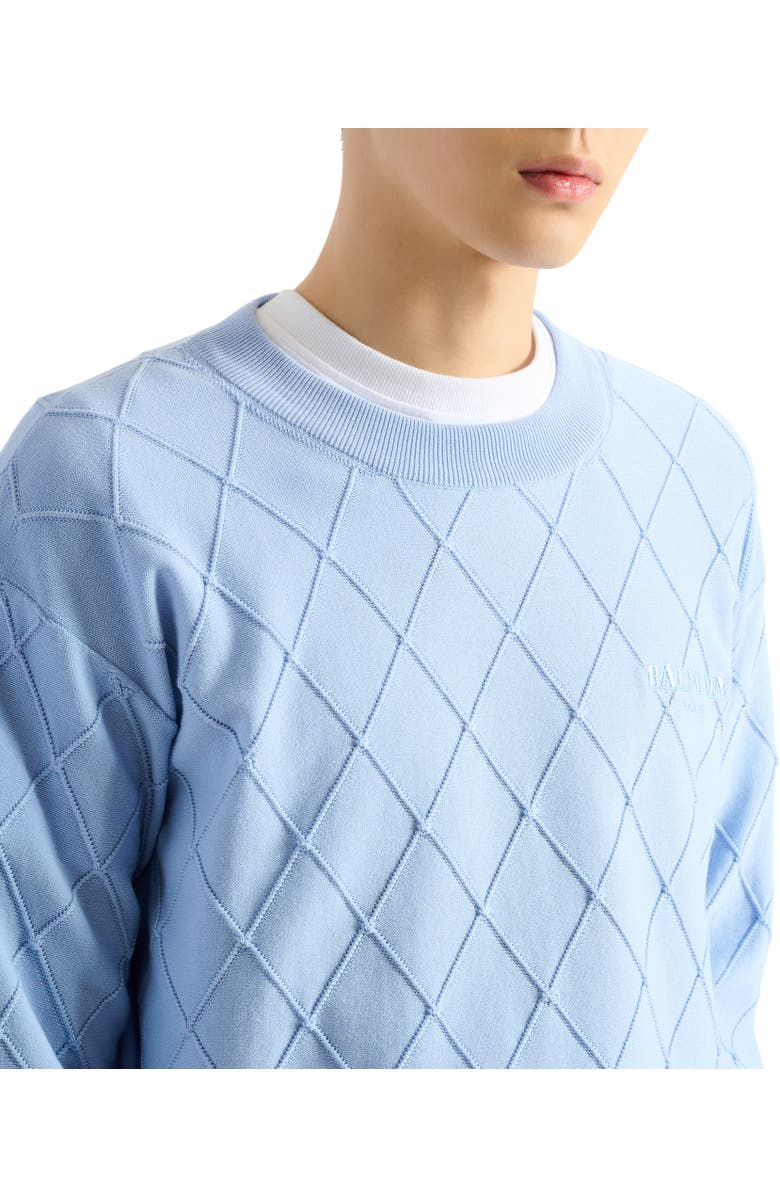 Balmain Vintage knit jumper, Alternate, color, Blue