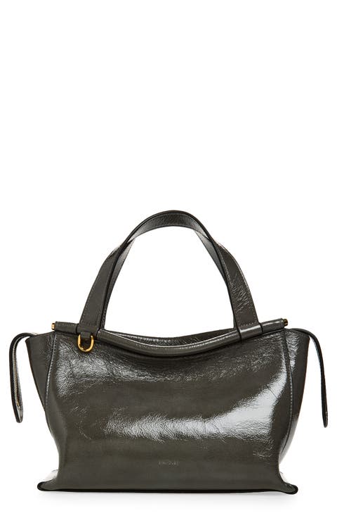 Ida Leather Top Handle Bag