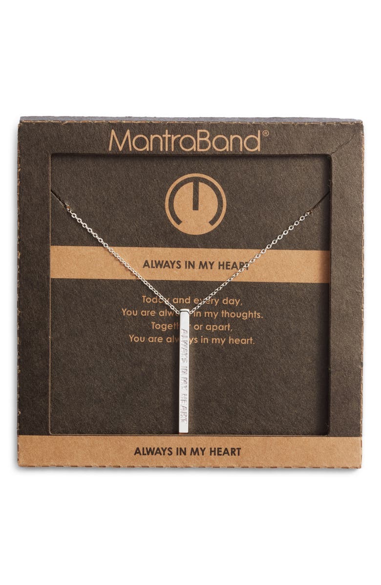 MantraBand<sup>®</sup> Heart Pendant Necklace, Alternate, color, 
