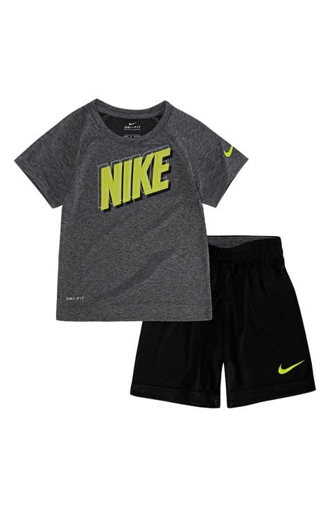 Kids' Dri-FIT Raglan T-Shirt & Shorts Set (Toddler)