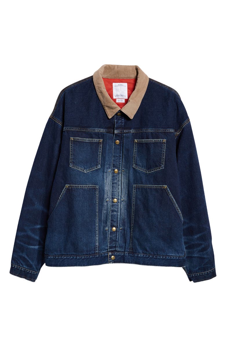 VISVIM Waysee Insulated Denim Jacket, Main, color, 