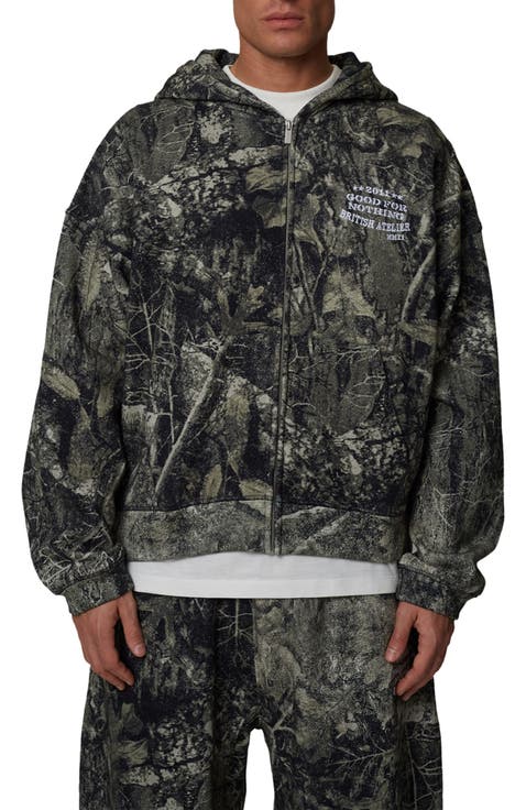 Boxy-Fit Zipped Icarus Hoodie