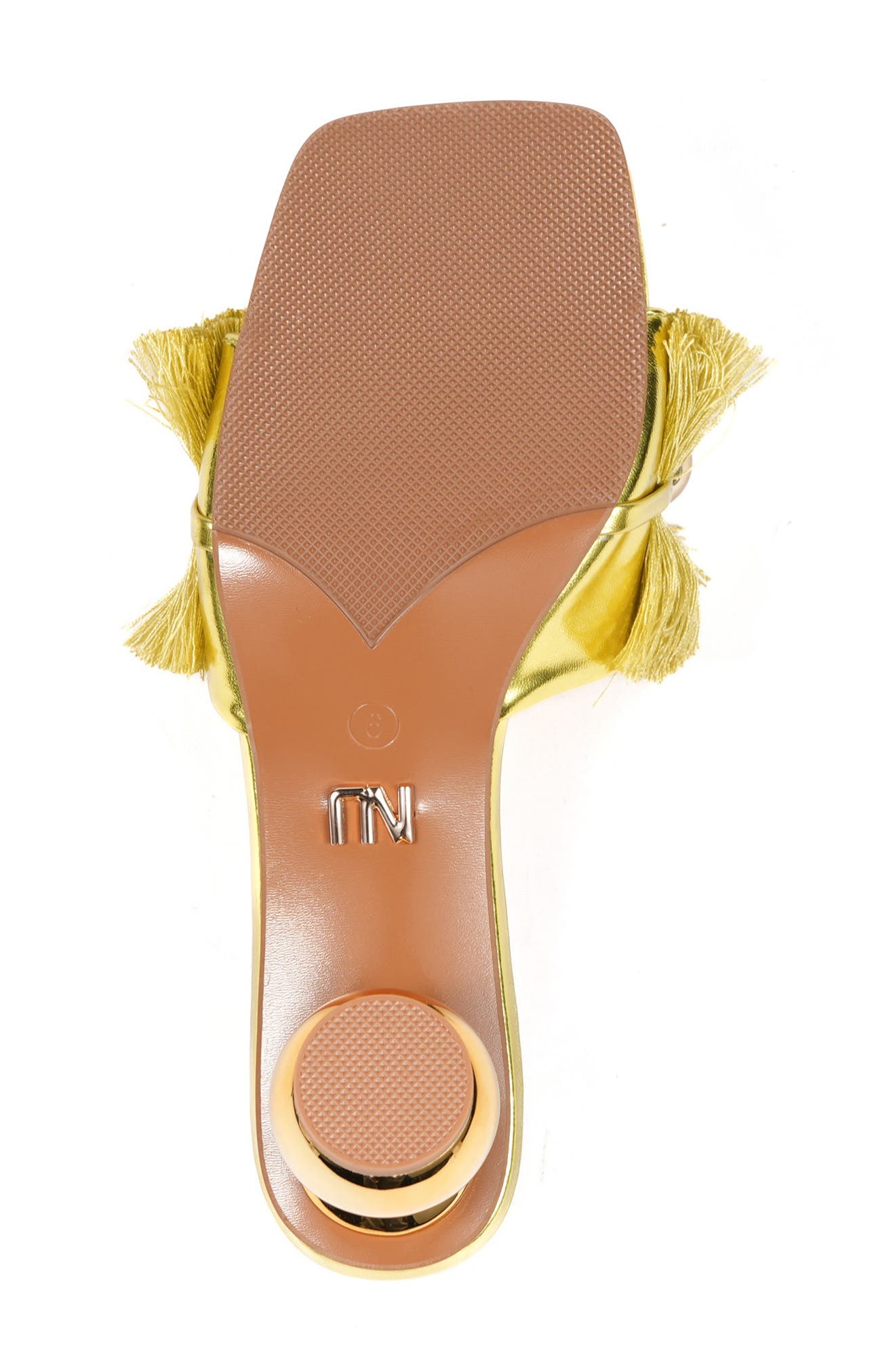 Miami Fringed Orb Heel Slide Sandal, Alternate, color, GREEN