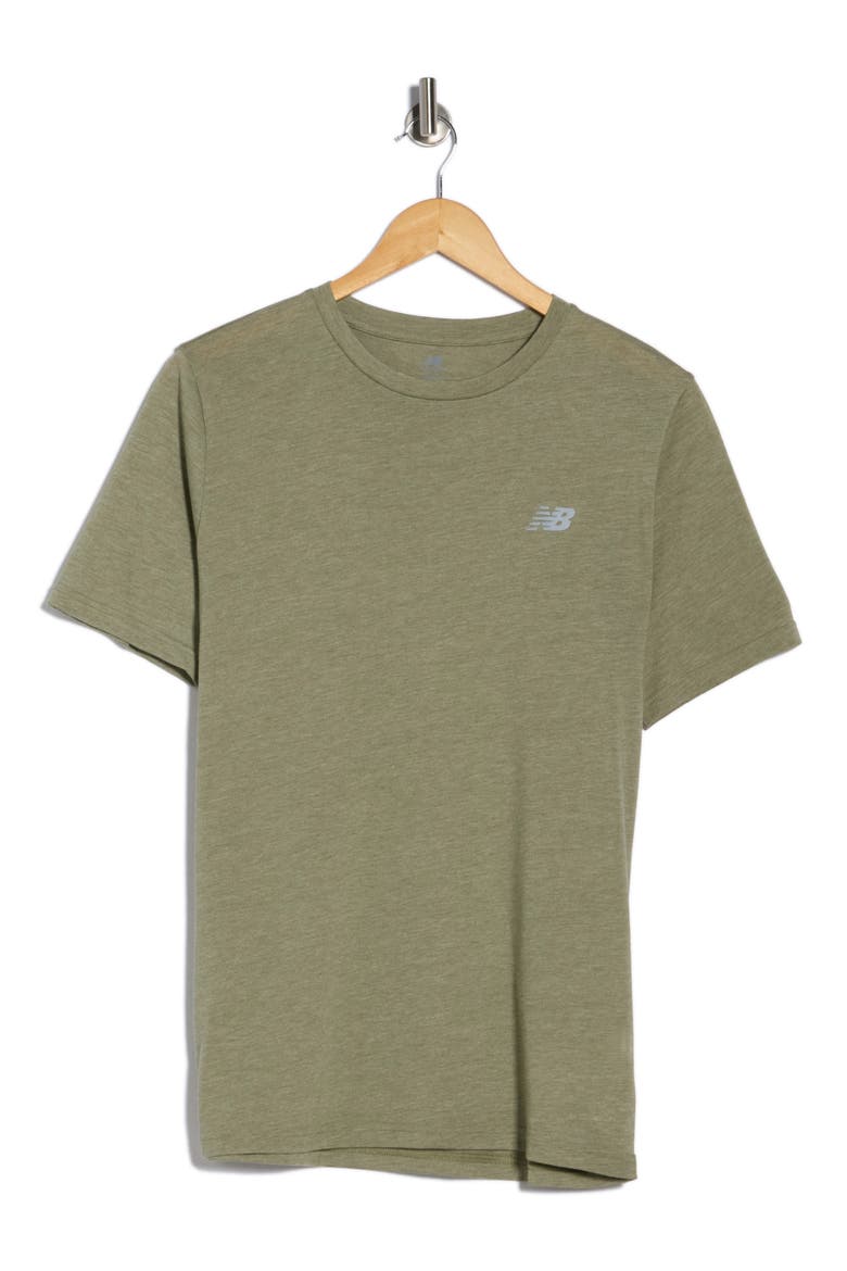 Sport Essentials Crewneck T-Shirt, Main, color, DARK HEATHER OLIVINE