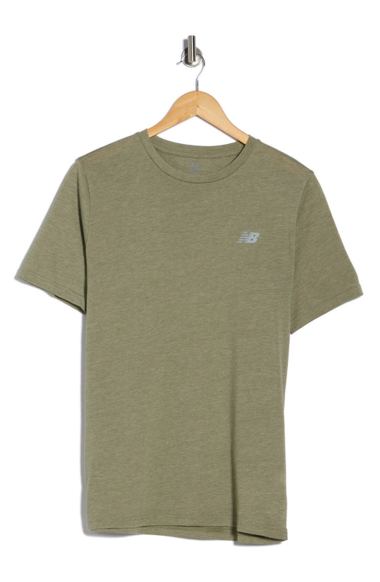 New Balance Sport Essentials Crewneck T-Shirt, Main, color, Dark Heather Olivine