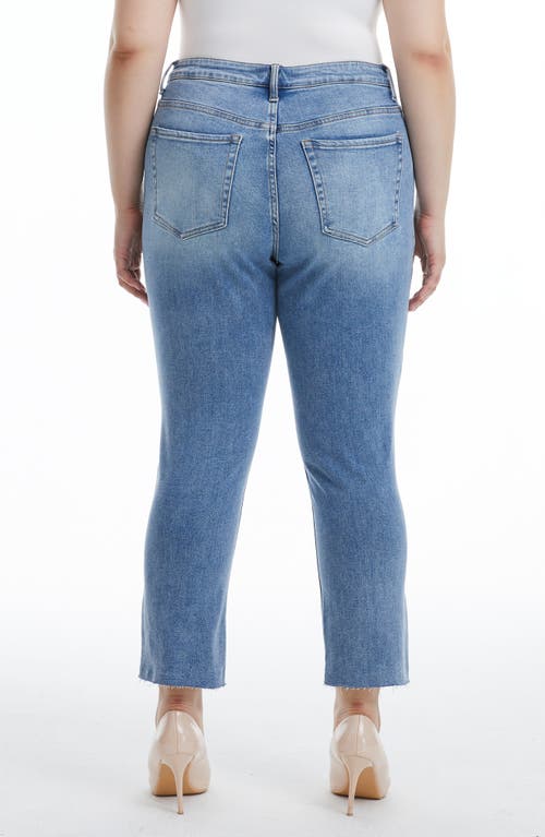 Bayeas Raw Hem Ankle Skinny Jeans In Medium Blue