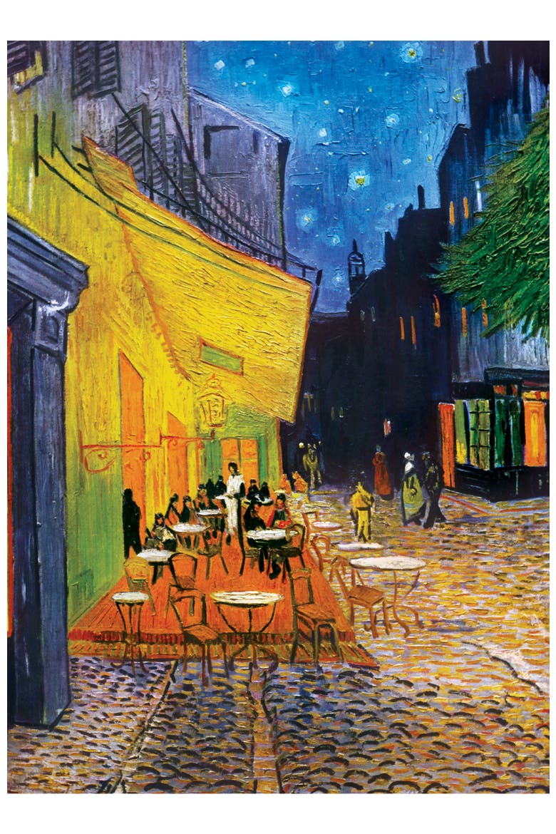 Cafe Terrace at Night 1000 Piece Puzzle, Alternate, color, Multicolor