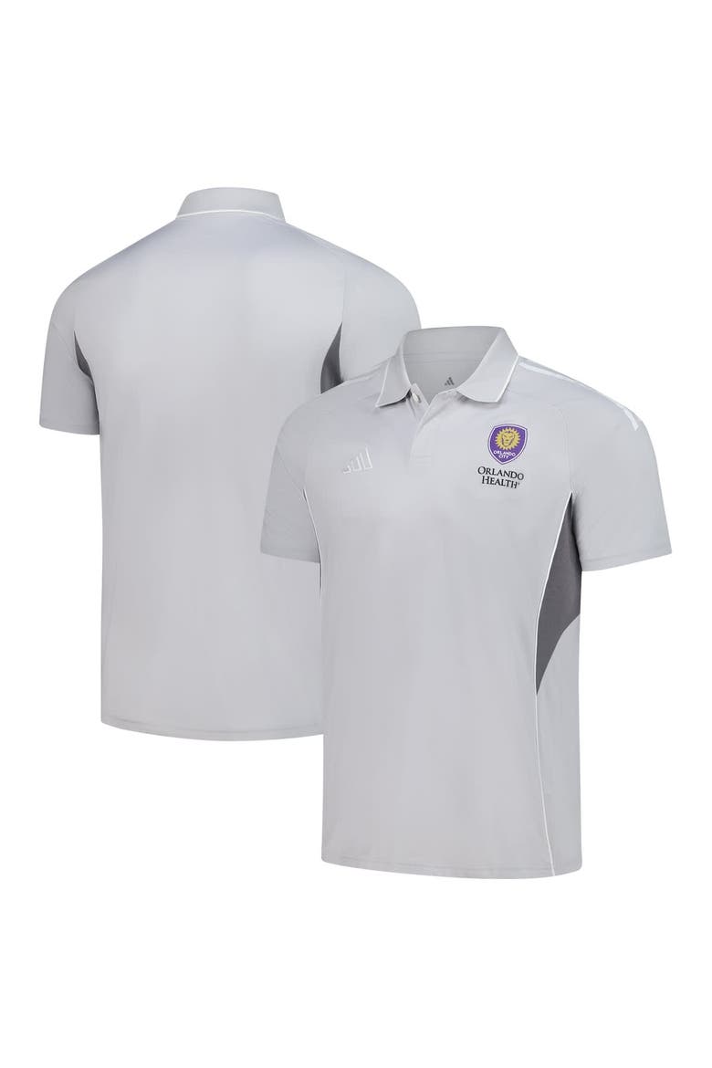 Men's adidas Silver Orlando City SC 2025 Training Polo, Main, color, Silver