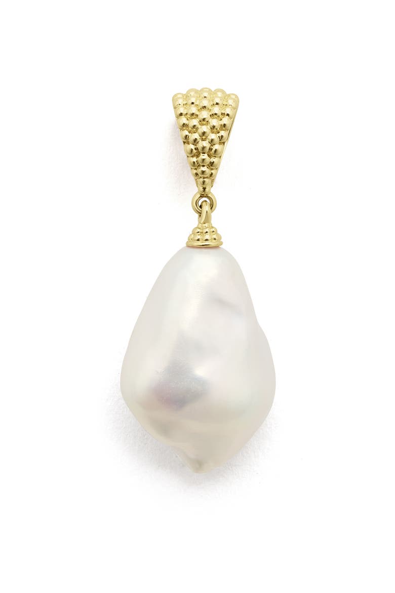 Luna Baroque Pearl Pendant Charm, Main, color, GOLD
