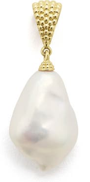 LAGOS Luna Baroque Pearl Pendant Charm