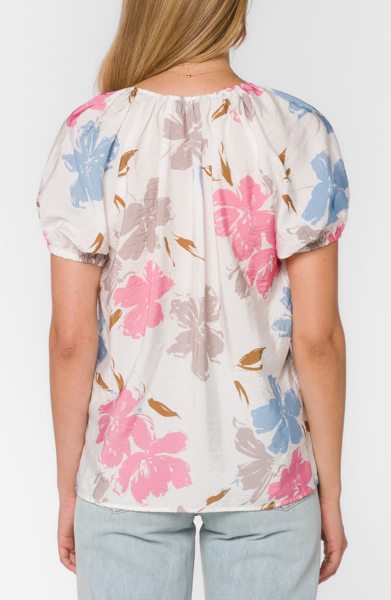 VELVET HEART Katelyn Tie Front Puff Sleeve Top, Alternate, color, 