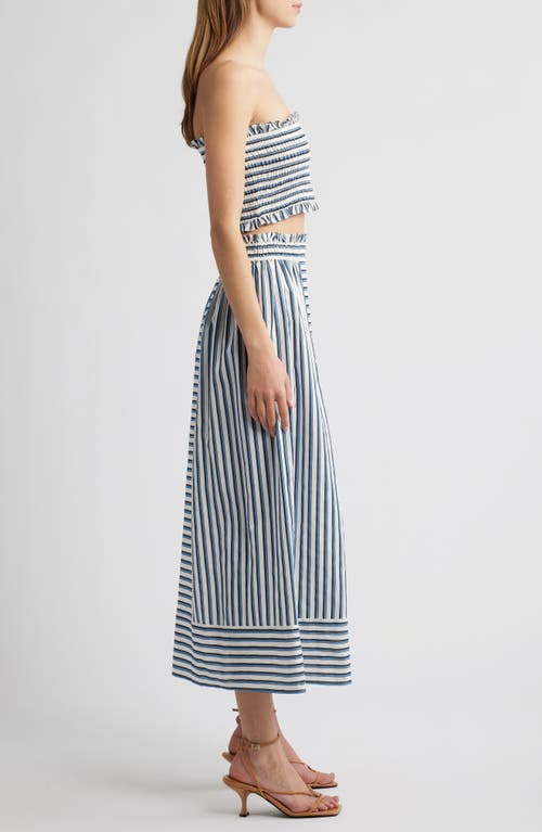 Cleobella Bristol Tube Top & Skirt Set In Blue Multi