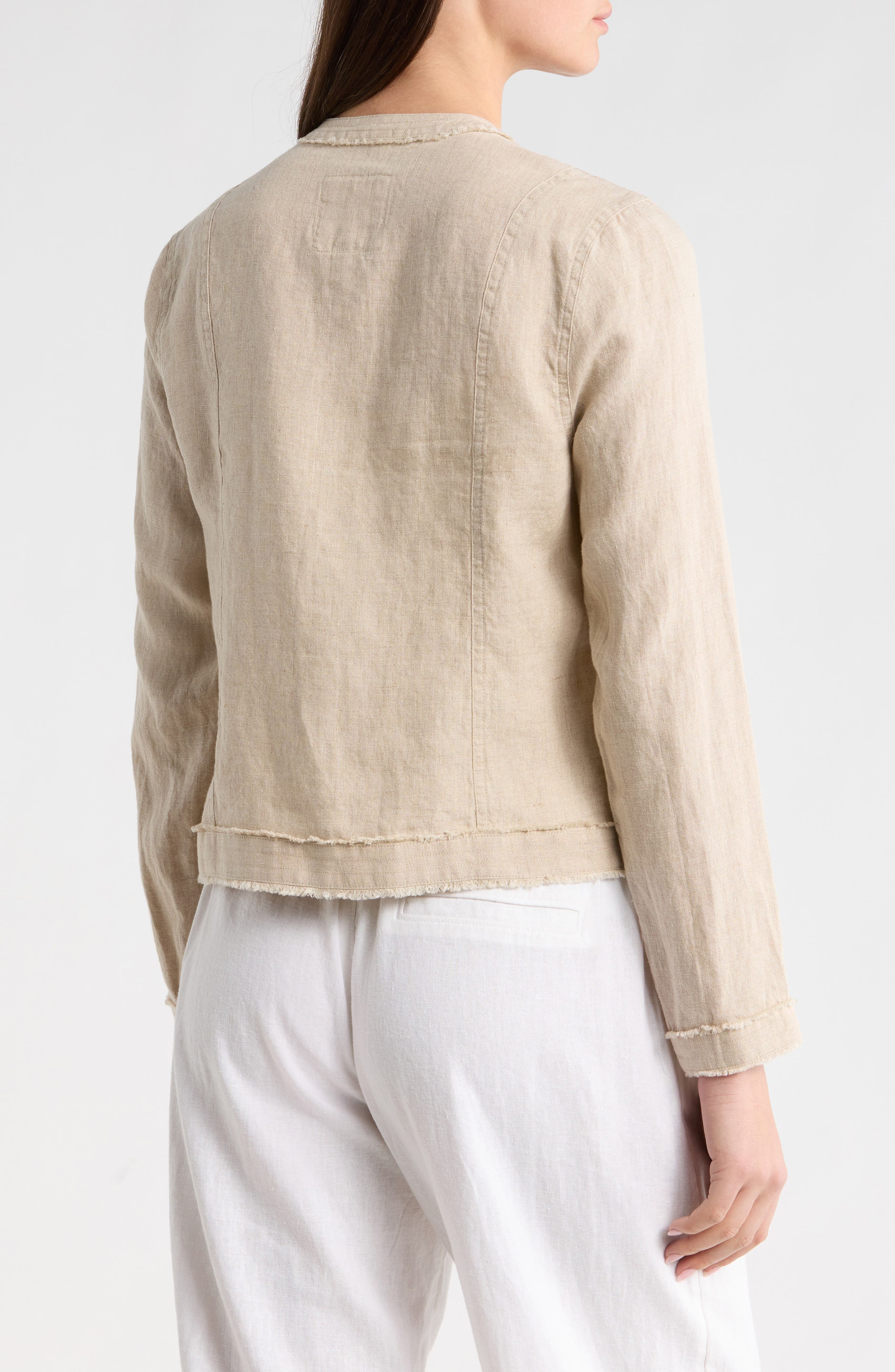 Two Palms Patch Pocket Linen Jacket - image 2
